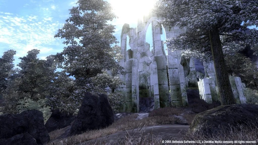 The exterior of an Ayleid Ruin in TESIV: Oblivion.