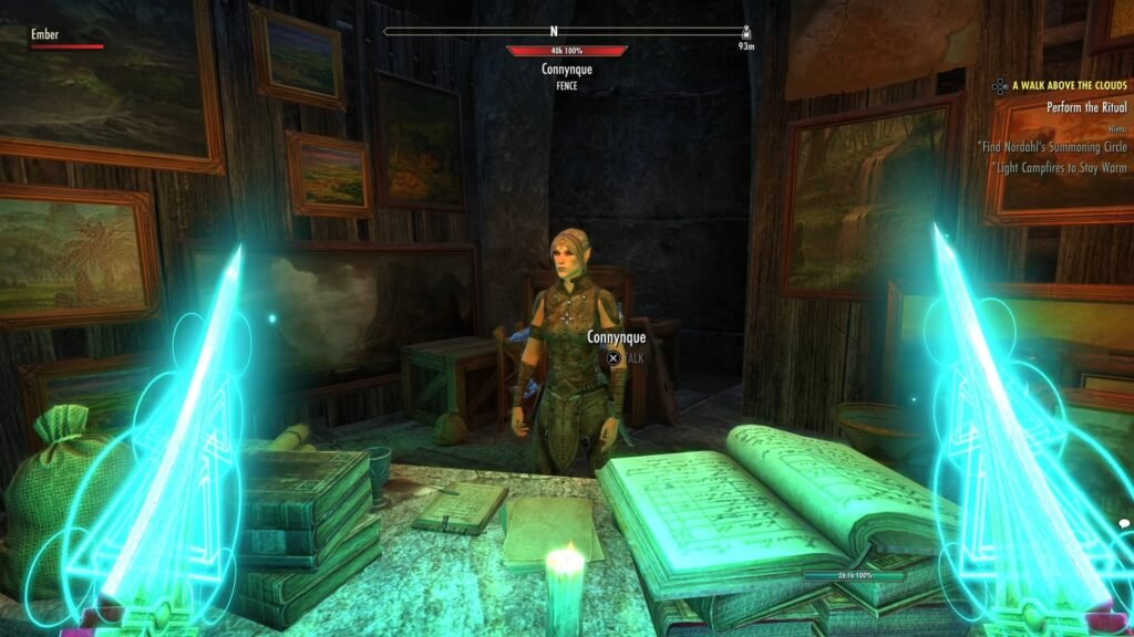 Screenshot of Connynque, the Outlaw's Refuge Fence in Vulkhel Guard in The Elder Scrolls Online.