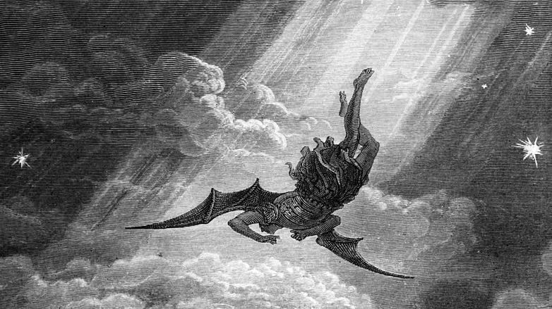 "Satan Descends Upon Earth" by Gustave Dore