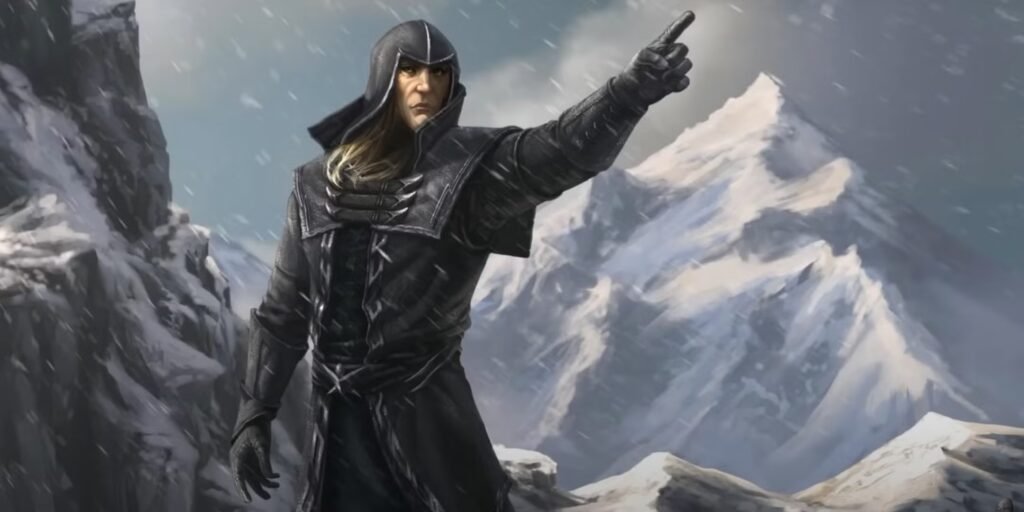 A Thalmor warrior as depicted in TESV: Skyrim.