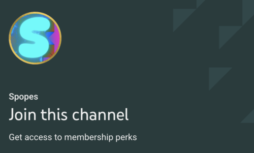 Link to join the Spopes Army on YouTube
