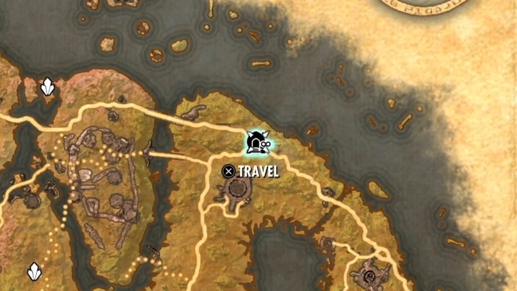 Screenshot of the location of the Infinite Archive in The Elder Scrolls Online's map.