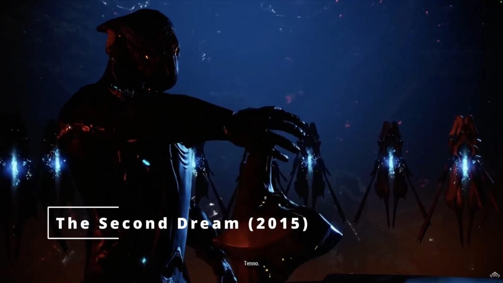 Screenshot from the cinematic trailer for the Warframe DLC "The Second Dream."