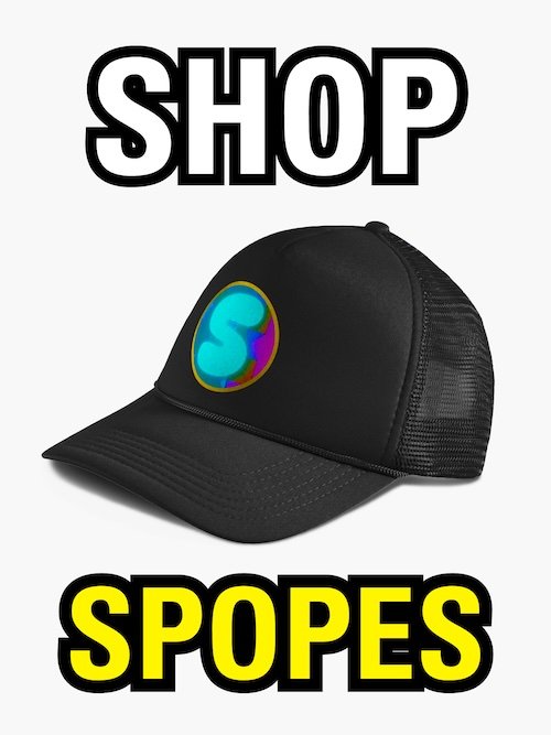 Button to visit the Spopes Fourthwall Shop.