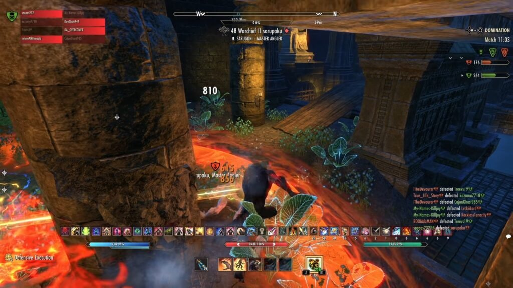 Screenshot of a player Werewolf competing in a Battlegrounds match in The Elder Scrolls Online.